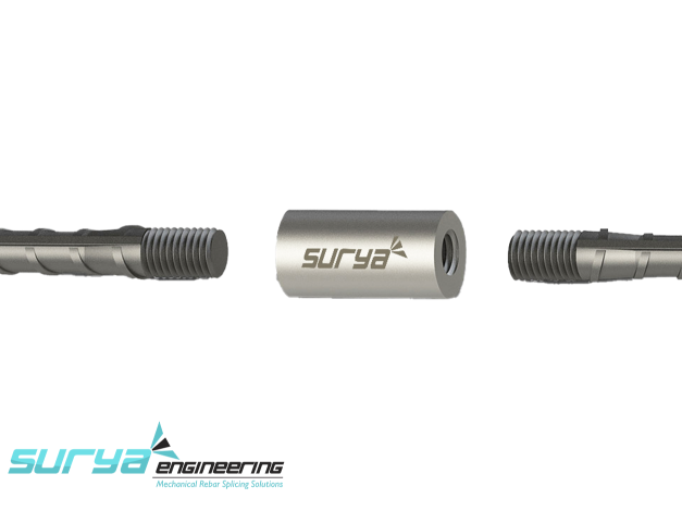 Taper Threaded Rebar Coupler - view 2