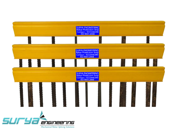 Rebar Safety Strip by Surya Engineering – PVC HDPE rebar protection strip for construction sites