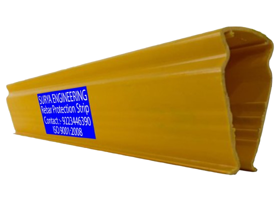 Rebar Safety Strip by Surya Engineering – PVC HDPE rebar protection strip for construction sites